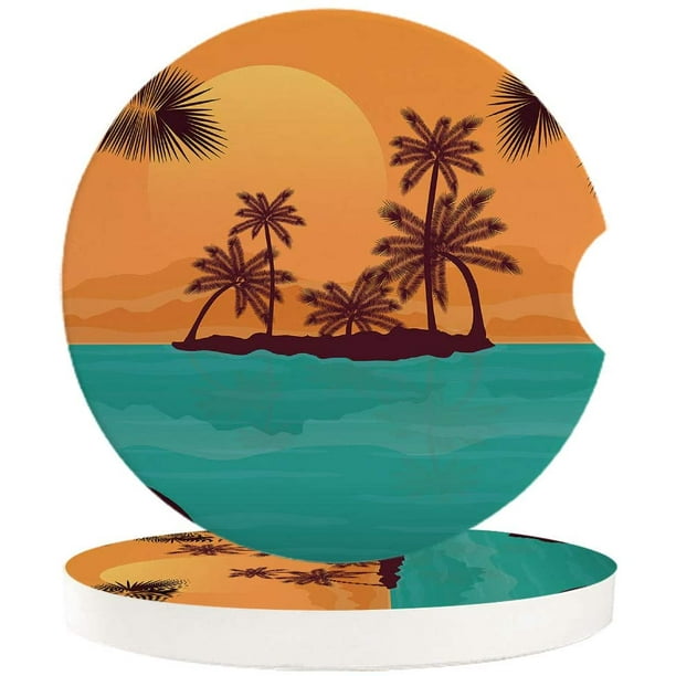Small 2.56inch Ceramic Stone Drink Coaster for Women Men Absorbent Car Coasters for Cup Holders Fresh Beach Sand Starfish Shell Natural Coastal Set of 2 Pack Small 2.56inch Ceramic Stone Drink Coaster for Women Men Absorbent Car Coasters for Cup Holders Fresh Beach Sand Starfish Shell Natural Coastal Set of 2 Pack